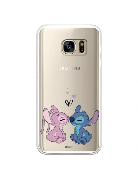 Offizielle Disney Angel Stitch Kiss Samsung Galaxy S7 Hülle Lilo