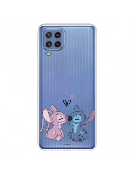 Funda para Realme X2 Pro Oficial de Disney Angel & Stitch Beso