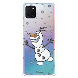 Funda para Samsung Galaxy Note10 Lite Oficial de Disney Olaf Transparente - Frozen