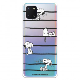 Funda para Samsung Galaxy Note10 Lite Oficial de Peanuts Snoopy rayas - Snoopy