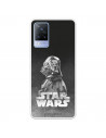 Funda para Vivo V21 5G Oficial de Star Wars Darth Vader Fondo negro - Star Wars