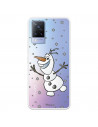 Funda para Vivo V21 5G Oficial de Disney Olaf Transparente - Frozen