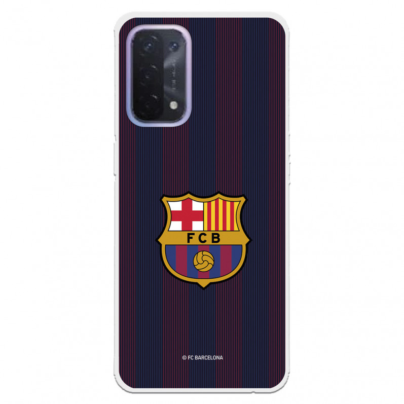 Fundaara Oppo A74 5G del Barcelona Rayas Blaugrana - Licencia Oficial FC Barcelona