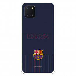 Fundaara Samsung Galaxy A81 del Barcelona Barsa Fondo Azul - Licencia Oficial FC Barcelona