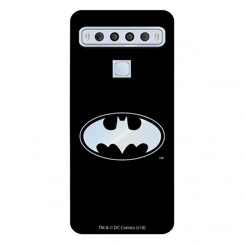 Funda para TCL 10 L Oficial de DC Comics Batman Logo Transparente - DC Comics