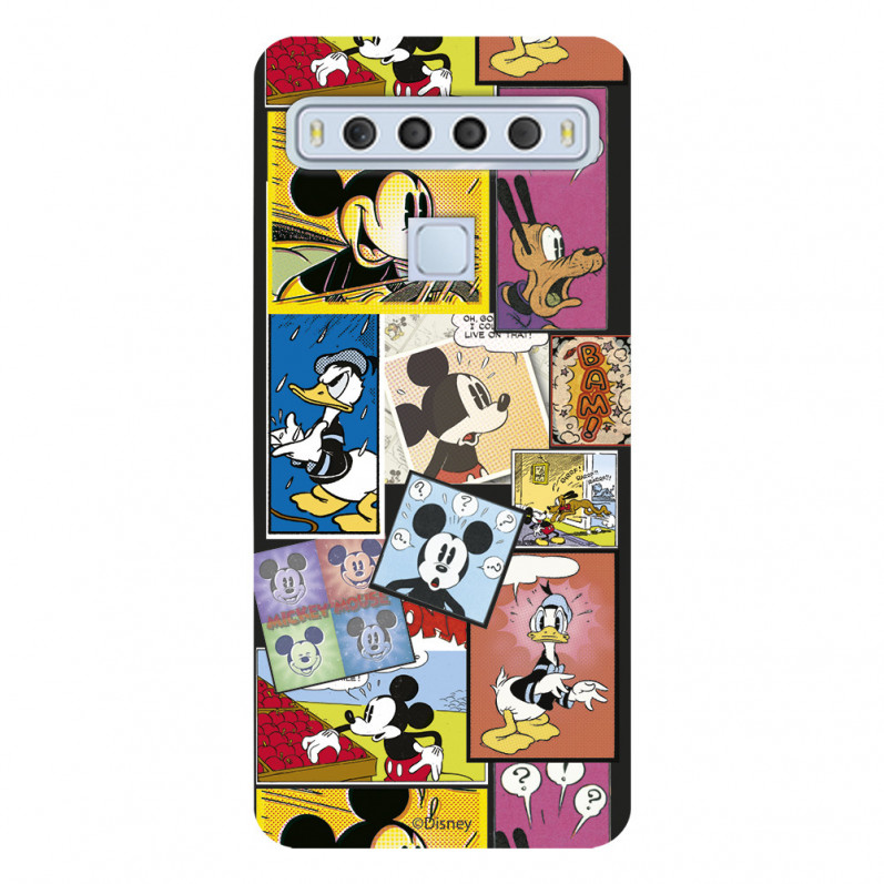 Funda para TCL 10 L Oficial de Disney Mickey Comic - Clásicos Disney