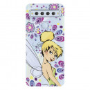 Funda para TCL 10 L Oficial de Disney Campanilla Flores - Peter Pan