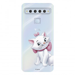 Funda para TCL 10 L Oficial de Disney Marie Silueta - Los Aristogatos