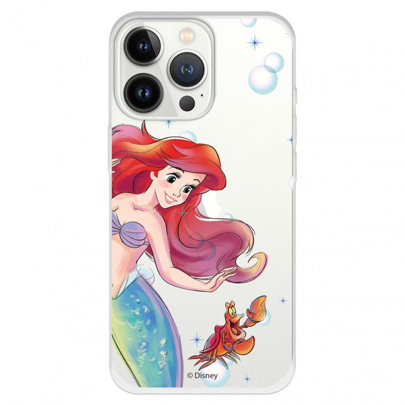 Offizielle Disney Ariel und Sébastien Bubbles iPhone 13 Pro Hülle – La Sirenita