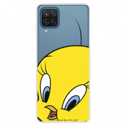 Funda para Samsung Galaxy M12 Oficial de Warner Bros Piolín Silueta Transparente - Looney Tunes