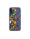 Funda para iPhone 12 Pro Max Oficial de Disney Mickey y Minnie Patrón Retro Premium - Clásicos Disney