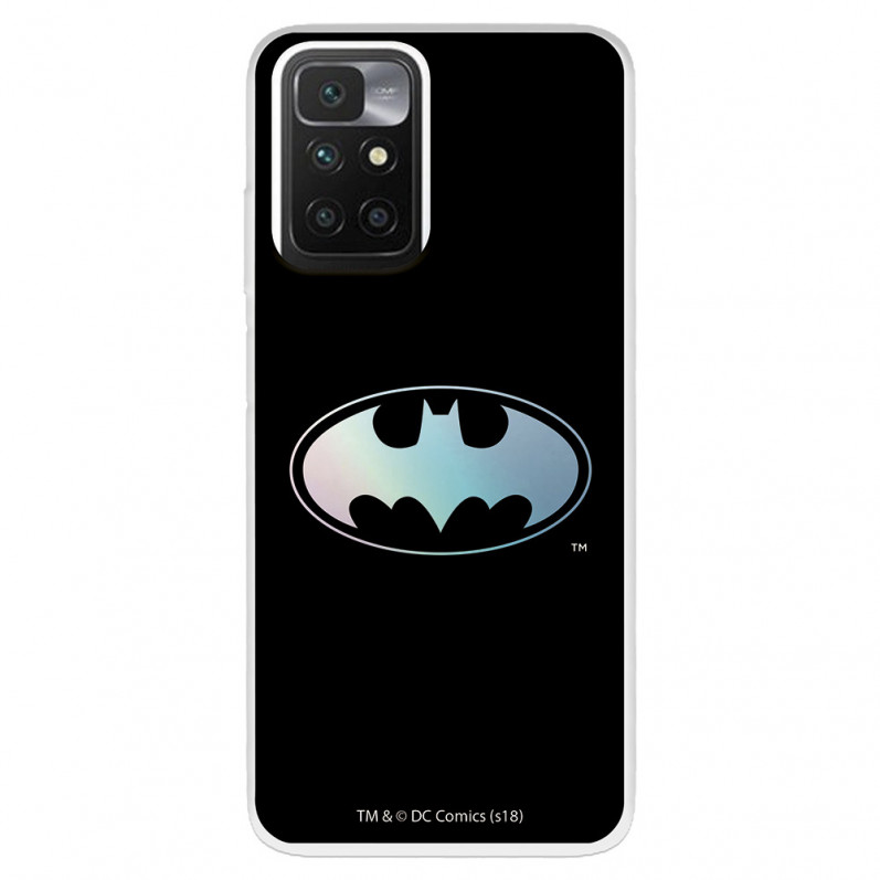 Funda para Xiaomi Redmi 10 Oficial de DC Comics Batman Logo Transparente - DC Comics