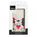 Funda para Samsung Galaxy A03s Oficial de Disney Mickey y Minnie Beso - Clásicos Disney