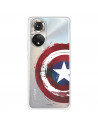 Funda para Huawei Honor 50 5G Oficial de Marvel Capitán América Escudo Transparente - Marvel
