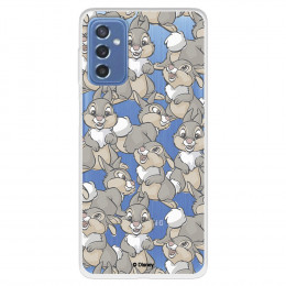 Funda para Samsung Galaxy M52 5G Oficial de Disney Tambor Patrones - Bambi
