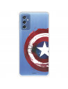 Funda para Samsung Galaxy M52 5G Oficial de Marvel Capitán América Escudo Transparente - Marvel