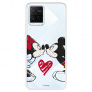 Funda para Vivo Y21S Oficial de Disney Mickey y Minnie Beso - Clásicos Disney