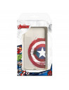 Funda para Vivo Y21S Oficial de Marvel Capitán América Escudo Transparente - Marvel