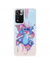 Funda para Xiaomi Redmi Note 11 Oficial de Disney Stitch Graffiti - Lilo & Stitch