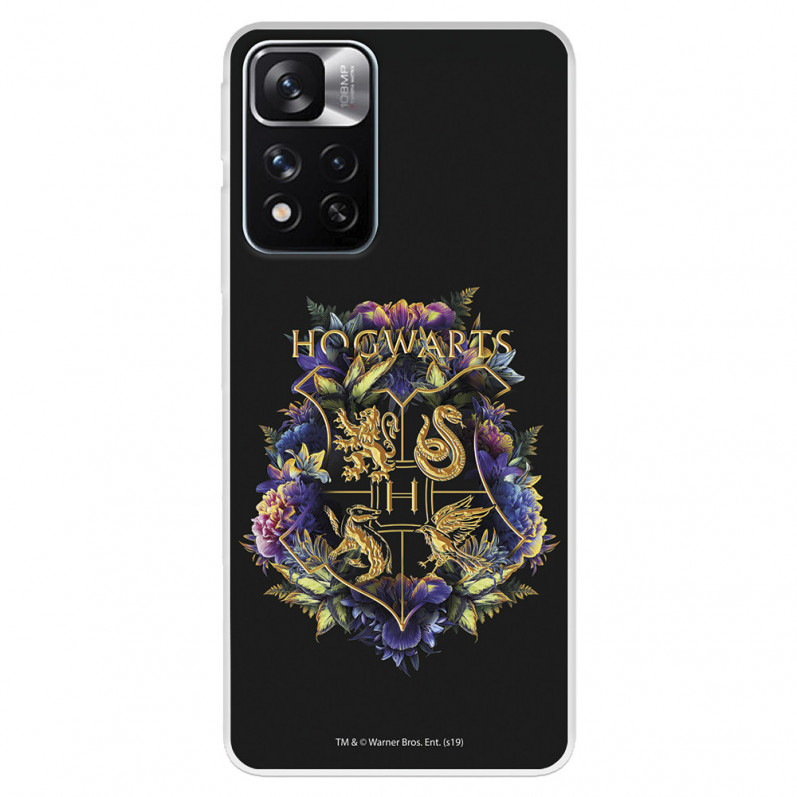 Funda para Xiaomi Redmi Note 11 Oficial de Harry Potter Hogwarts Floral - Harry Potter