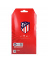 Funda para iPhone 13 del Atleti Escudo Plateado Fondo - Licencia Oficial Atlético de Madrid