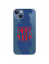 Funda para iPhone 13 del Barcelona Escudo Rojo Trazo Azul - Licencia Oficial FC Barcelona