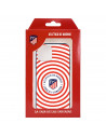 Funda para iPhone 13 Pro Max del Atleti Escudo Fondo Rojiblanco Circular - Licencia Oficial Atlético de Madrid