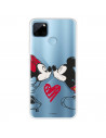 Funda para Realme C25Y Oficial de Disney Mickey y Minnie Beso - Clásicos Disney