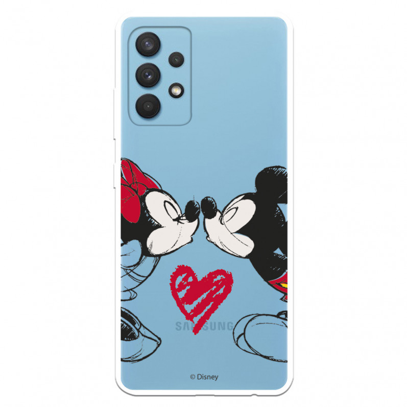 Offizielle Disney Mickey und Minnie Kiss Samsung Galaxy A32 4G Hülle – Disney Classics