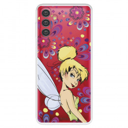 Funda para Samsung Galaxy A13 5G Oficial de Disney Campanilla Flores - Peter Pan