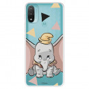 Funda para Motorola Moto E40 Oficial de Disney Dumbo Silueta Transparente - Dumbo