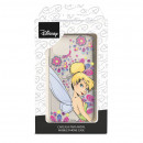 Funda para Motorola Moto E40 Oficial de Disney Campanilla Flores - Peter Pan