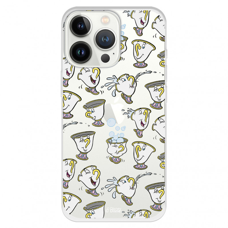 Offizielle Disney Chip Potts Silhouettes Beauty and the Beast iPhone 13 Pro Hülle