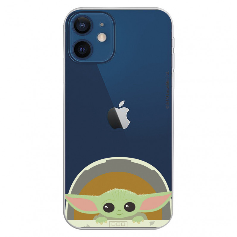 Offizielle Star Wars Baby Yoda Smiles iPhone 12 Mini Hülle – The Mandalorian