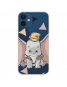 Offizielle Disney Dumbo transparente Silhouette iPhone 12 Mini Hülle – Dumbo