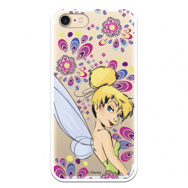 Offizielle Disney Tinker Bell Flowers Transparente Hülle für iPhone 7 – Peter Pan