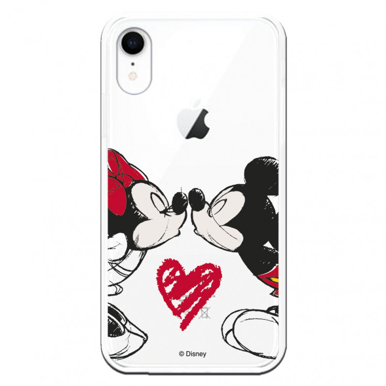 Offizielle Disney Mickey und Minnie Kiss iPhone XR Hülle – Disney Classics