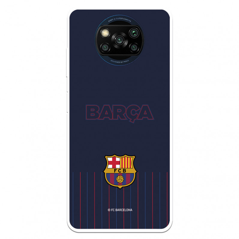 Funda para Xiaomi Poco X3 Pro del Barcelona  - Licencia Oficial FC Barcelona