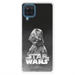 Funda para Samsung Galaxy M22 Oficial de Star Wars Darth Vader Fondo negro - Star Wars