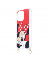 Funda Funda Minnie Fondo Rojo Colgante - Clásicos Disney para iPhone 13 Pro