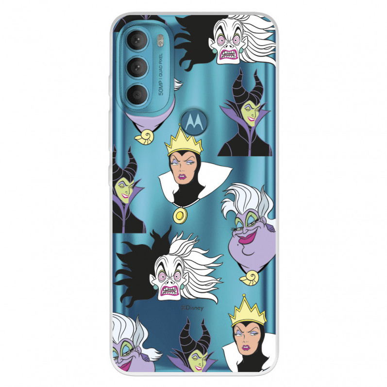 Funda para Motorola Moto G71 5G Oficial de Disney Villanas Patrón - Villanas Disney