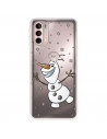 Funda para Motorola Moto G31 Oficial de Disney Olaf Transparente - Frozen