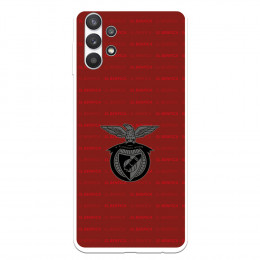 Funda para Samsung Galaxy A32 5G del Escudo Fondo Granate  - Licencia Oficial Benfica