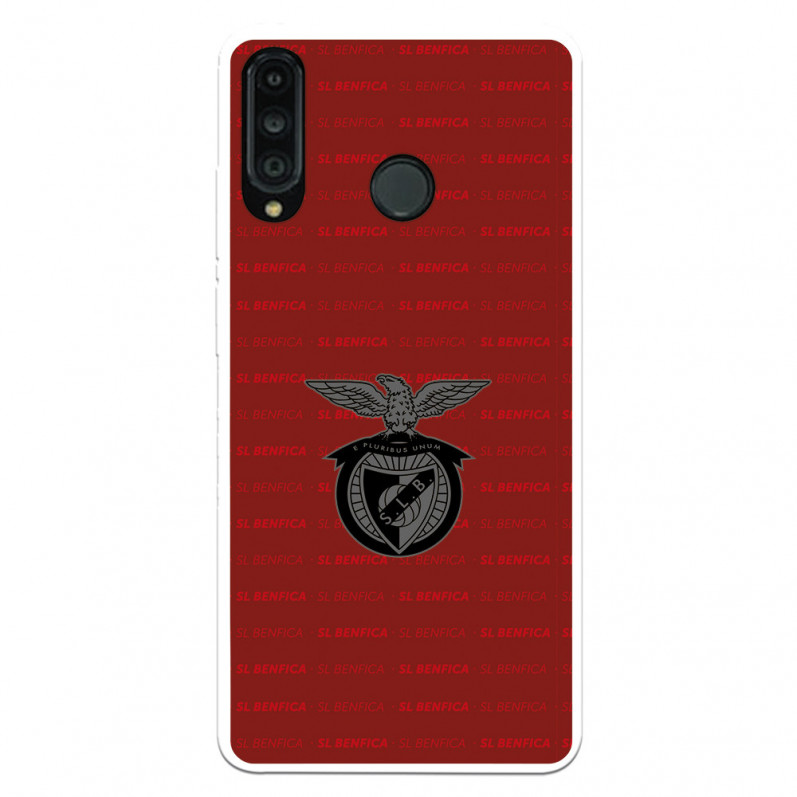 Funda para Huawei P30 Lite del Escudo Fondo Granate  - Licencia Oficial Benfica