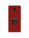 Funda para Xiaomi Redmi 8A del Escudo Fondo Granate  - Licencia Oficial Benfica