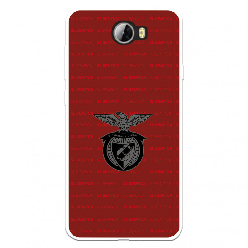 Funda para Huawei Y6 II Compact del Escudo Fondo Granate  - Licencia Oficial Benfica