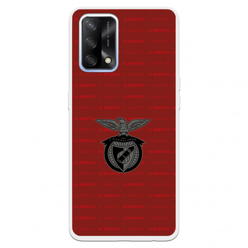 Funda para Oppo A74 4G del Escudo Fondo Granate  - Licencia Oficial Benfica