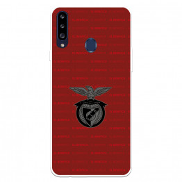 Funda para Samsung Galaxy A20s del Escudo Fondo Granate  - Licencia Oficial Benfica