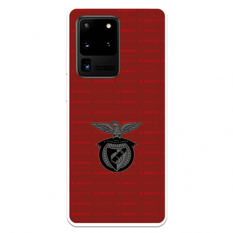 Funda para Samsung Galaxy S20 Ultra del Escudo Fondo Granate  - Licencia Oficial Benfica