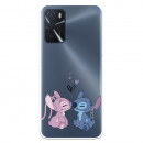 Hülle für Oppo A16s Offizielles Disney Angel & Stitch Bisou – Lilo & Stitch